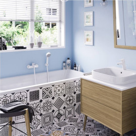 376819165 Pure&Easy white Смеситель д/ванны