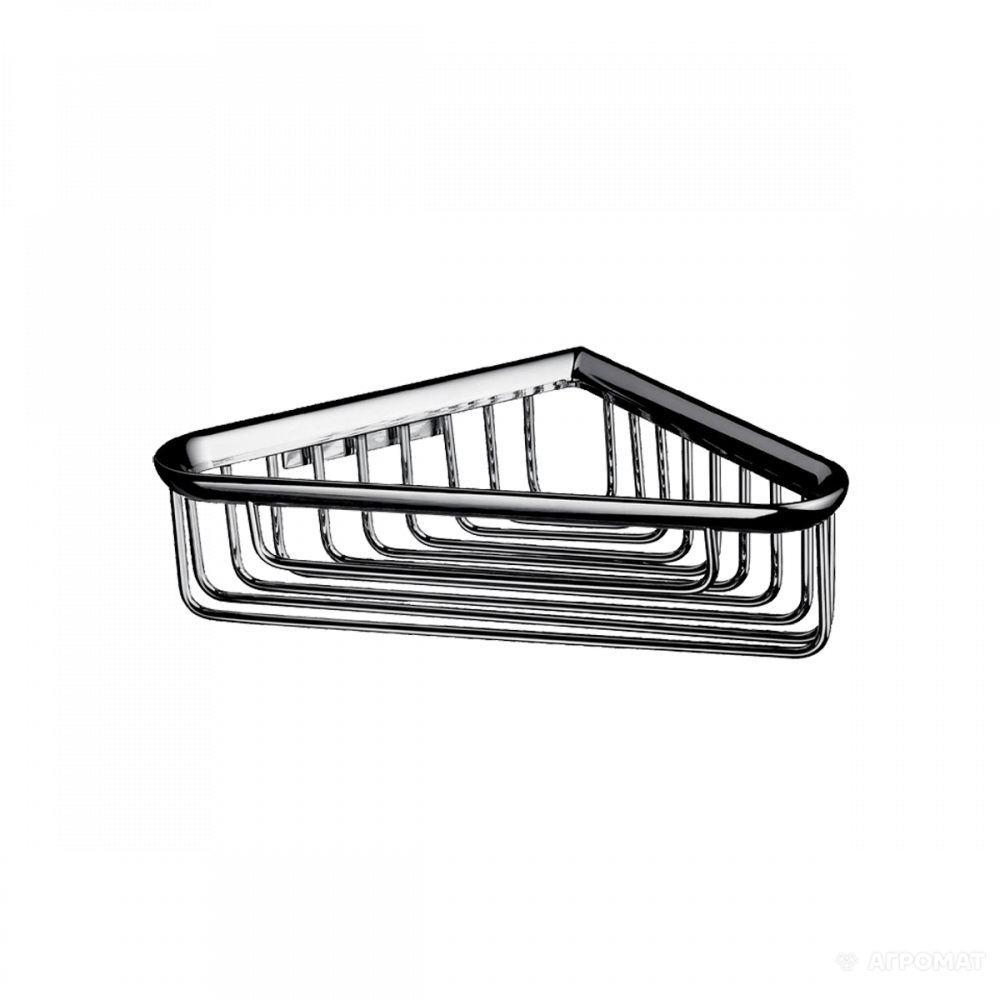 3545 001 05 - SYSTEM2 Полочка-корзина для душа угловая, со скрытым креплением хром