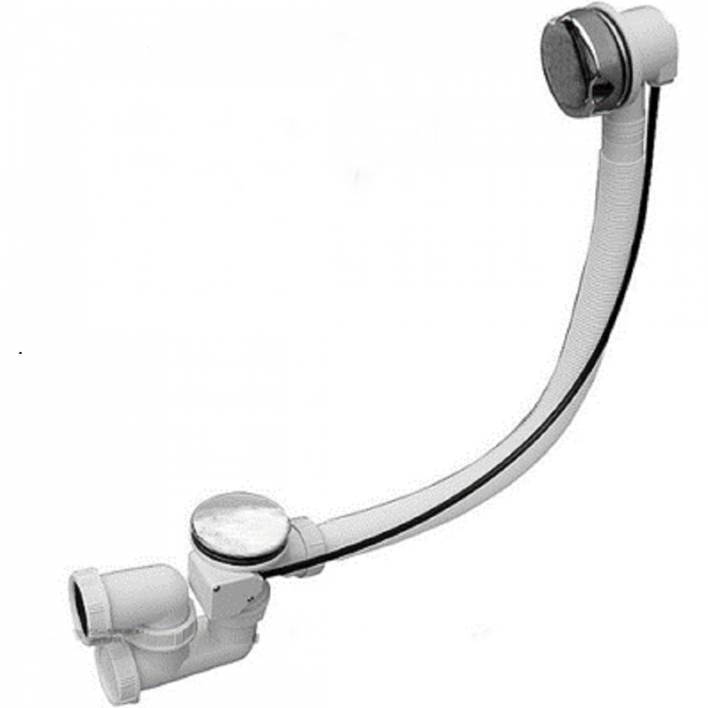 Bath siphon, 600 mm with extension