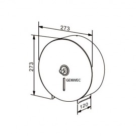 GW03 01 03 00 Держатель д/бумаги, нержавеющая сталь, белый