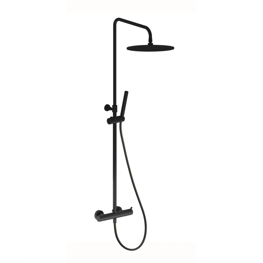 15020140B ART Термостатическая душевая система, черный матовый (1пак)