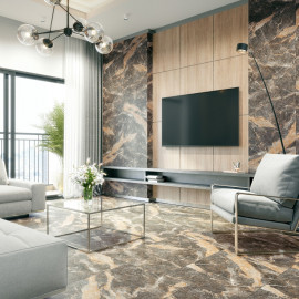 Керамогранит Інтеркерама ARDESIA 34 032 коричневий темний