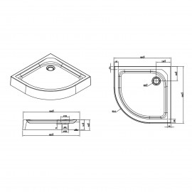 FTR Душевой поддон, 100х100