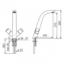 8520 Lacucina Aless Смеситель д/кухни