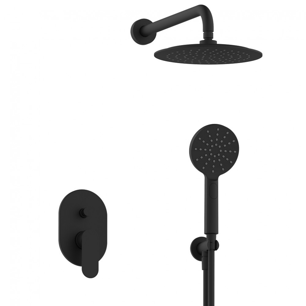 5599820 MBK SHORELAND Душевая система, цвет - черный мат