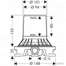 10452180 Axor Внутренняя часть смесителя