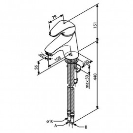 100210000 SPACE Смеситель д/раковины