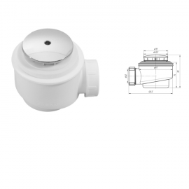 83433 Сифон к поддонам FRAME d-50