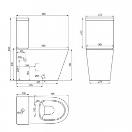 8490020 TOPIC Компакт безободочный + супертонкая крышка soft close (3уп)