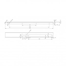 8053140B ART Полка для аксессуаров 120, черная матовая