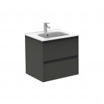 C0074265 Sansa Комплект меблів: тумба+раковина+дзеркало 60см, антрацит