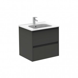 C0074265 Sansa Комплект меблів: тумба+раковина+дзеркало 60см, антрацит