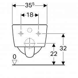 204070000 iCon Унитаз подвесной, Rimfree, длина 49 см, цвет белый глянец