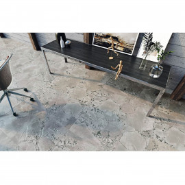 POMPEI GREY RECT LAPP