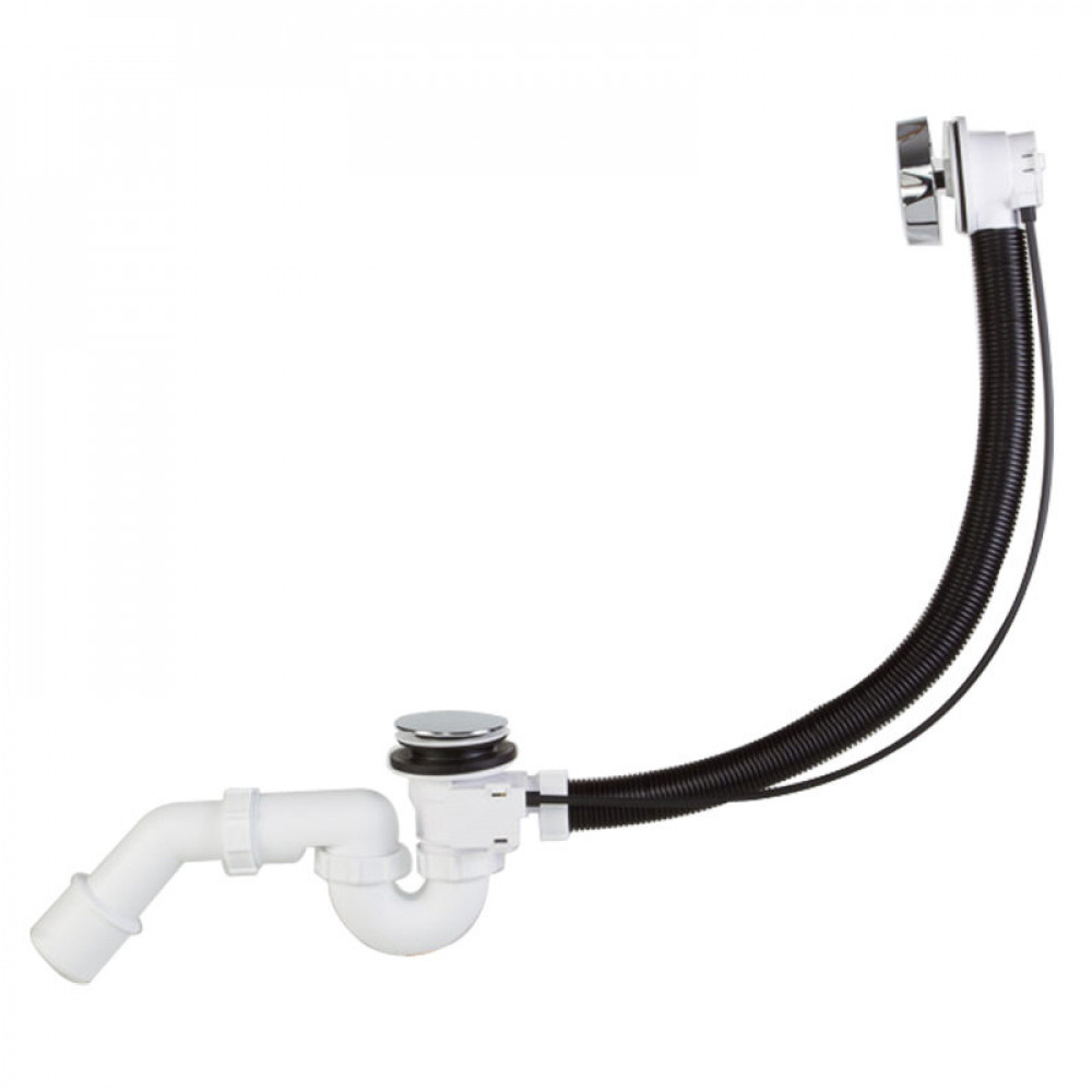 STY-536-AKD-83 Сифон для ванни (автомат), довжина 830 мм, видимі елементи хром глянець