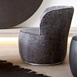 Крісло IGOR   V  , ніжки metal rotary swivel silver, тканина 20 Charmelle 65