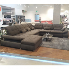 Диван SANTA FE Typ 8141 + 2000 + 5015 + 3300, розмір 190*389*258, тканина Kati mocca (4 частини)