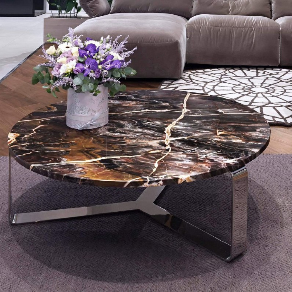 Столик SPHERE, мармур Confusion Dark