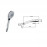 L10172 030 ELIOS Душевая система с термостатом, верхним и ручным душем со шлангом, хром
