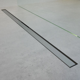 35010213 Душовий канал 35 з сифоном і накладкою, з горизонтальним виводом, хром