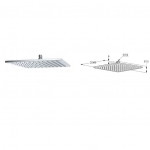 644300500 A-QA Верхний душ-300