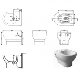 2120121 FRESH Биде подвесное NEW