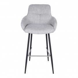 Стул барный OLIVA, светло-серый
