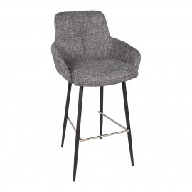 Стул барный OLIVA, серый