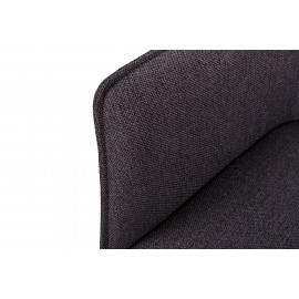 Кресло MILTON, черный баклажан