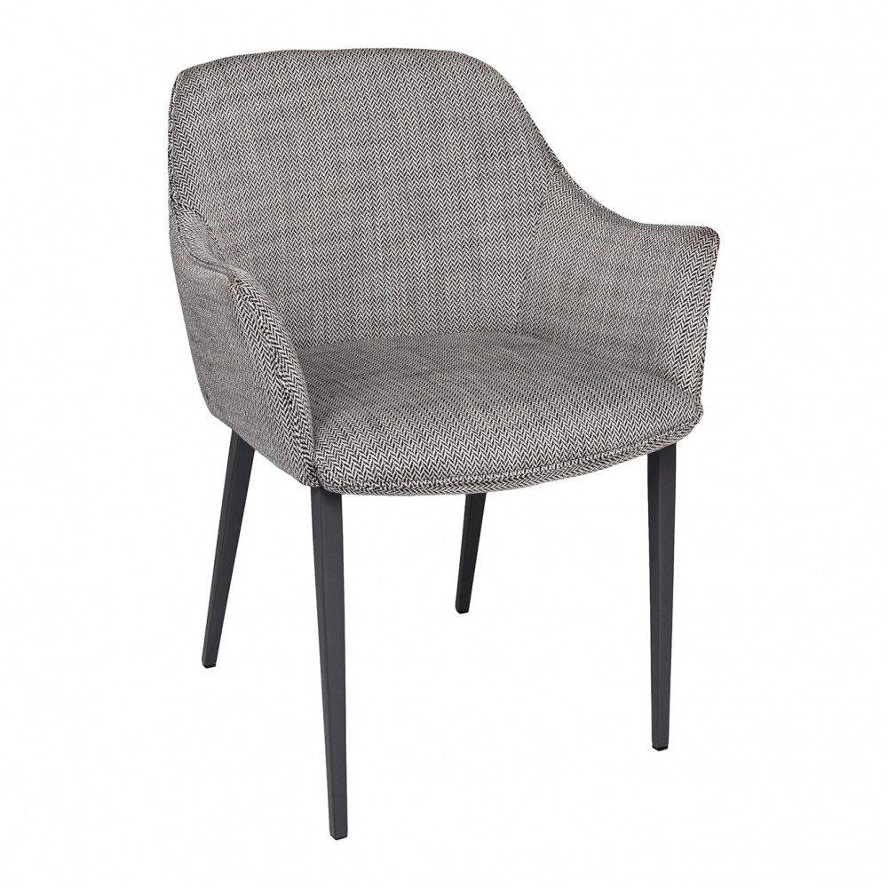 Кресло MILTON, черно-белый