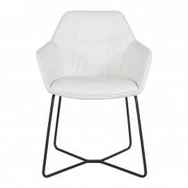 Кресло LAREDO, белый/черные ножки