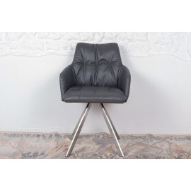 Кресло поворотное LEON, серый