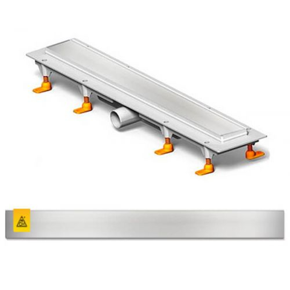 CH-750-K Душовий канал 750мм з полірованою решіткою Класік і під плитку