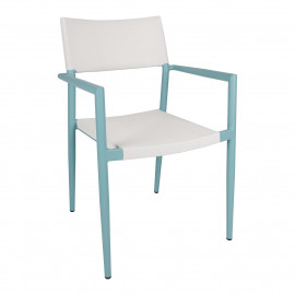 Стул SALTA, бирюзово-белый