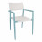 Стул SALTA, бирюзово-белый
