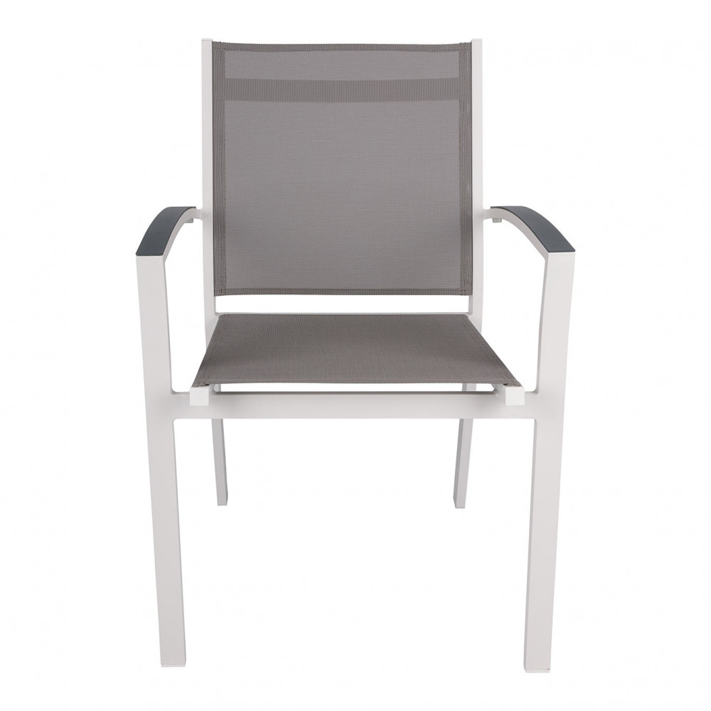 Стул MEXICO, бело-серый