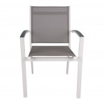 Стул MEXICO, бело-серый