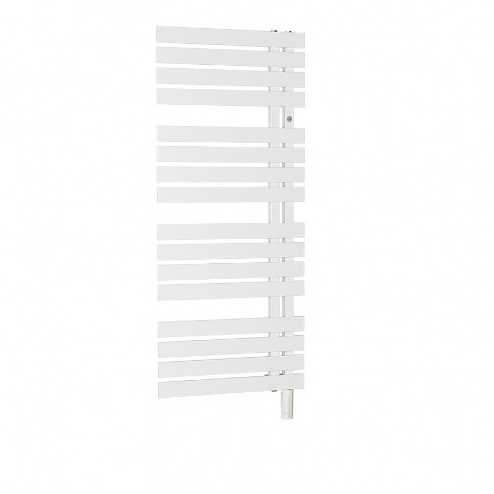 POPSE-50/120 POPS ELECTRO Рушникосушка електрична, колір білий глянець, із білим теном, ПРИХОВАНЕ підключення справа