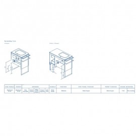 C0071888 STRUCTURE Тумба 90см, біла + тримач рушників (2пак)