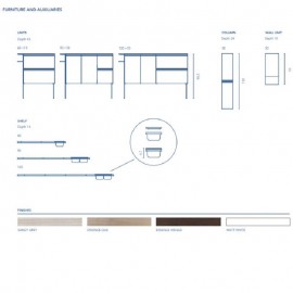 C0071888 STRUCTURE Тумба 90см, біла + тримач рушників (2пак)