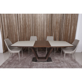 Стол обеденный DETROIT, крем/венге