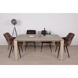 Стол обеденный LIVERPOOL, капучино глянец