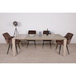 Стол обеденный LIVERPOOL, капучино глянец