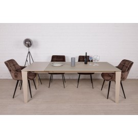 Стол обеденный LIVERPOOL, капучино глянец