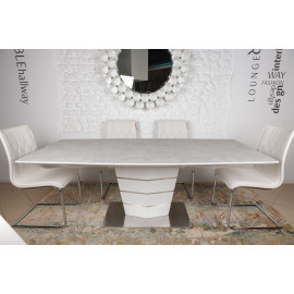 Стол обеденный BALTIMORE, серо-белый