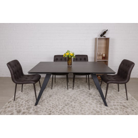 Стол обеденный MOSS, черный фиолет