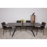 Стол обеденный MOSS, черный фиолет