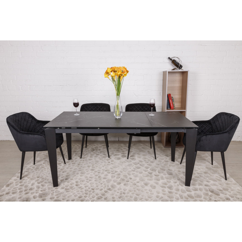 Стол обеденный ALTA, черный