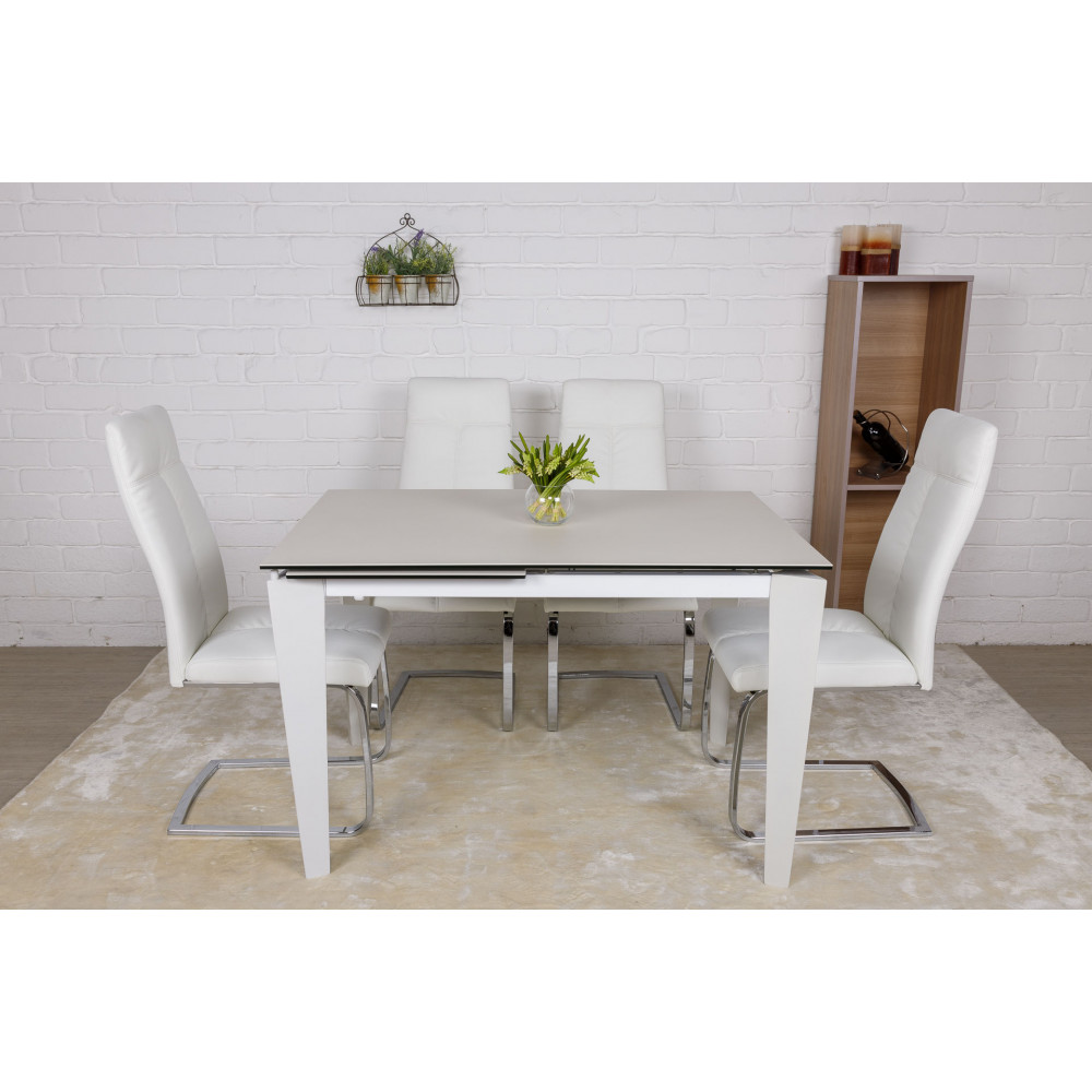 Стол обеденный ALTA, белый матовый