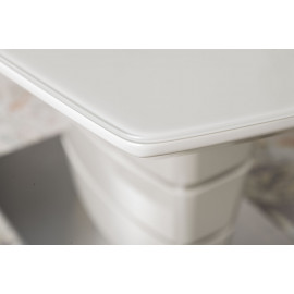 Стол обеденный ATLANTA, крем глянец